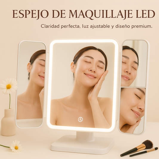Espejo LED Premium HD: Tu Iluminación de Estudio Profesional en Casa