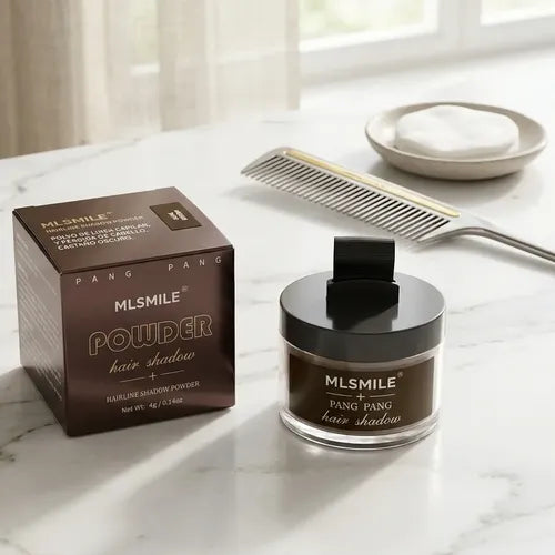 Polvo Capilar Instantáneo 2X1 – ¡Cubre Canas y Zonas con Poco Cabello!