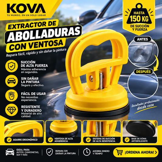 Extractor de Abolladuras con Ventosa 2x1 – Hasta 150 kg de Sujeción