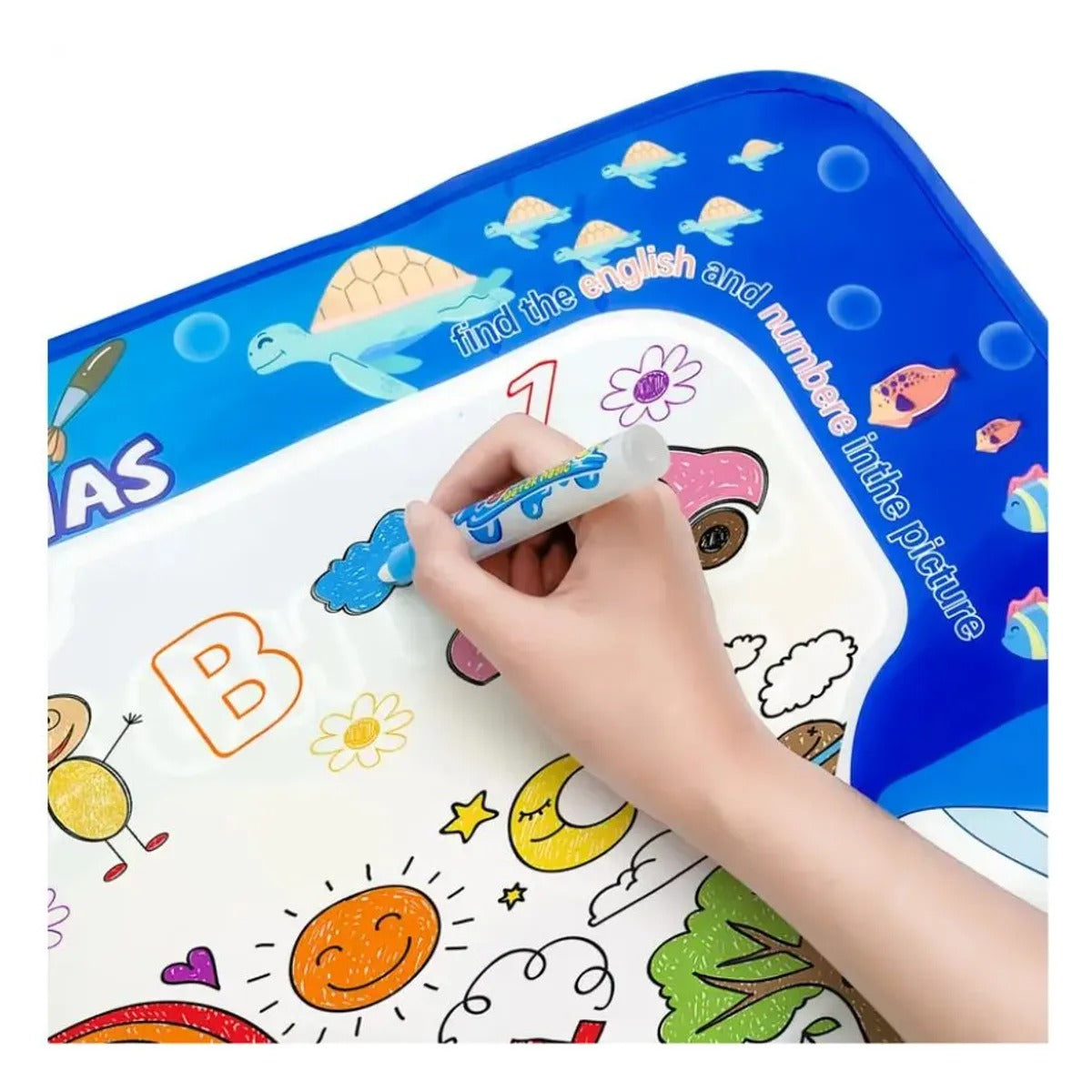 Alfombra Mágica de Dibujo con Agua – Pizarra Educativa Gigante 100% Sin Manchas
